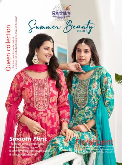SUMMER BEAUTY  VOL 4 BY RADHIKA LIFESTYLE DESIGNER COTTON SALWAR SUIT WHOLESALER IN INDIA
